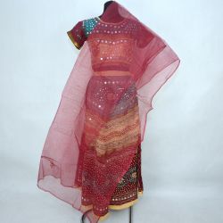Gopi dress - komplet Bollywood - brunatny