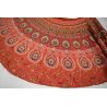 Spódnica indyjska  kopertowa - długa - czerwona mandala