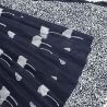 Sari bawełniane - kupon materiału - czarne dmuchawce