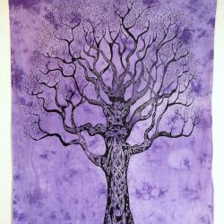 Obrus - makata - zasłona - mądre drzewo - łagodny fioletowy