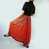Spódnica indyjska długa - rayon na gumce - czerwona mandala