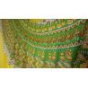 Spódnica indyjska  kopertowa - długa - z żółtym